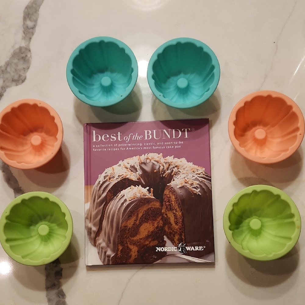 Mini Silicone Fluted Molds and Best of The Bundt Recipe Book